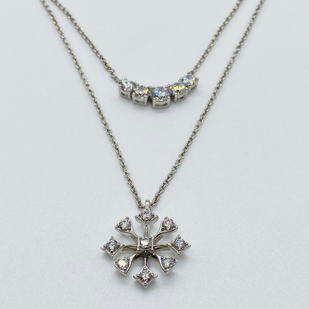 New Layered Silver Fashion Necklace